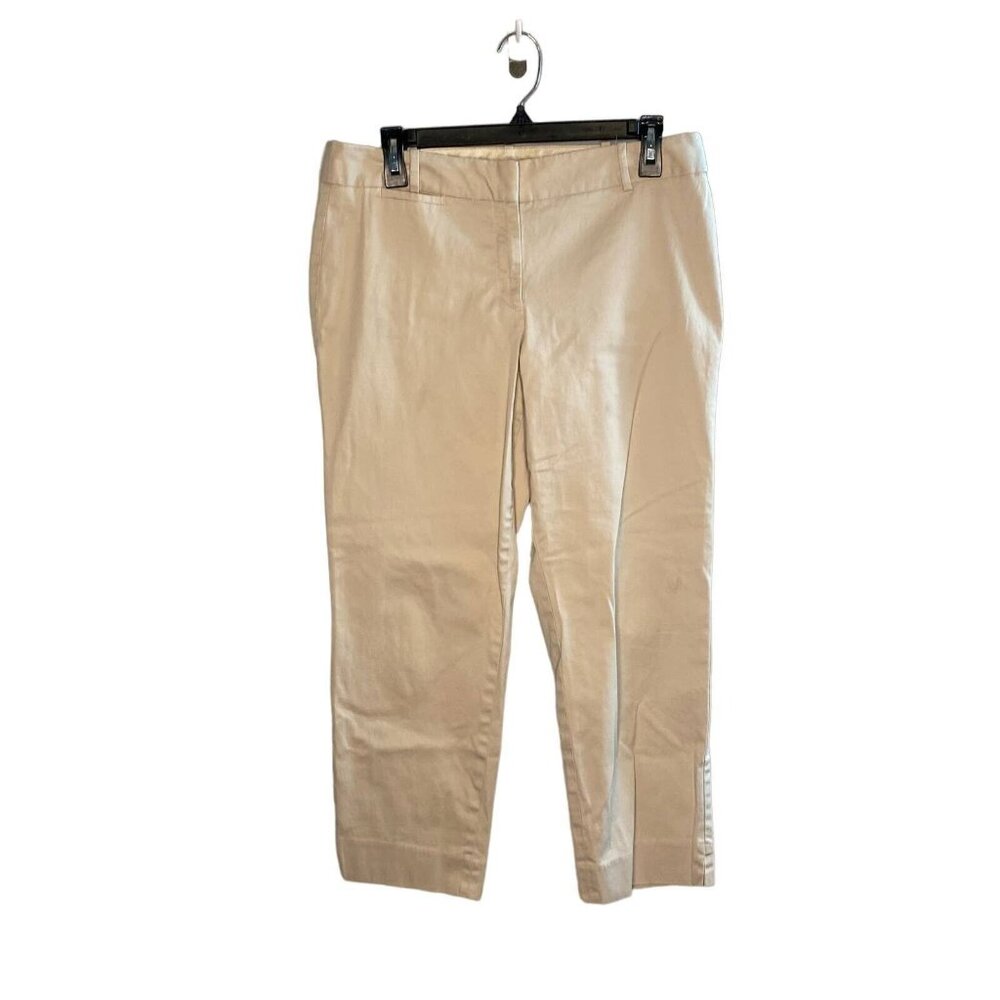 Talbots Signature Dress pants women's  size 8 cropped ankle khaki beige ID245